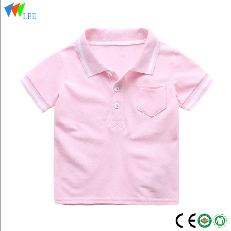 design color combination Stripe cotton polo t shirt