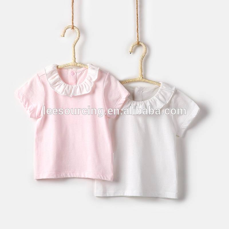 High quality soft cotton sweet baby girls fashion top