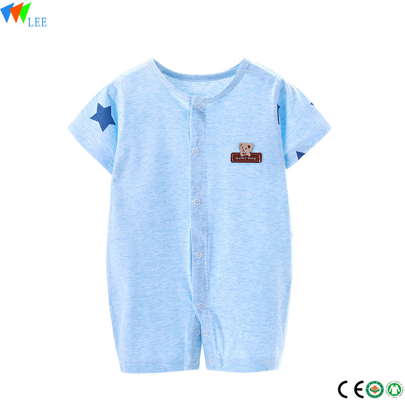 China Manufacturer for Bow Tie Girl Dress - Happy Flute 100% long sleeved plain onesie cotton baby romper – LeeSourcing