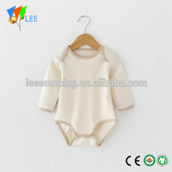 High quality solid color soft organic baby onesie