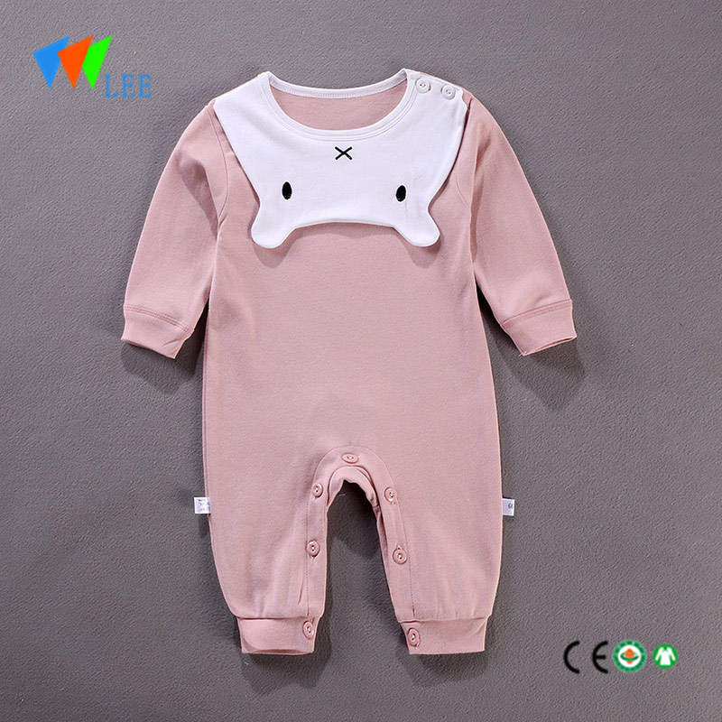Manufactur standard Baby Pants Keep Warm - Oem100% cotton baby spring autumn long sleeve cartoon with ruffle romepers clothes – LeeSourcing