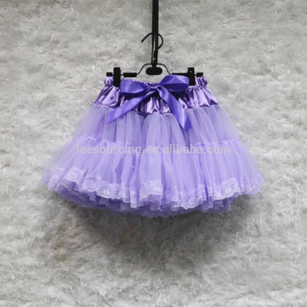 hot sale !! girl elastic purple tulle skirt tutu dress party dress kids girl ballet mini skirt