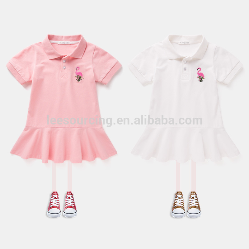 New design cotton children clothes full printing girls dress