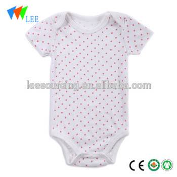 Summer newborn baby polka dot clothes 100% cotton Infant romper bodysuit baby onesie wholesale