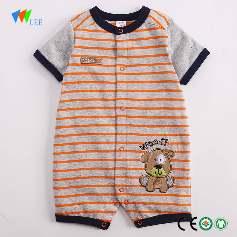 professional factory for Boy Suits Wholesale - New fashion short-sleeve thickness plain baby romper wholesale baby clothes – LeeSourcing
