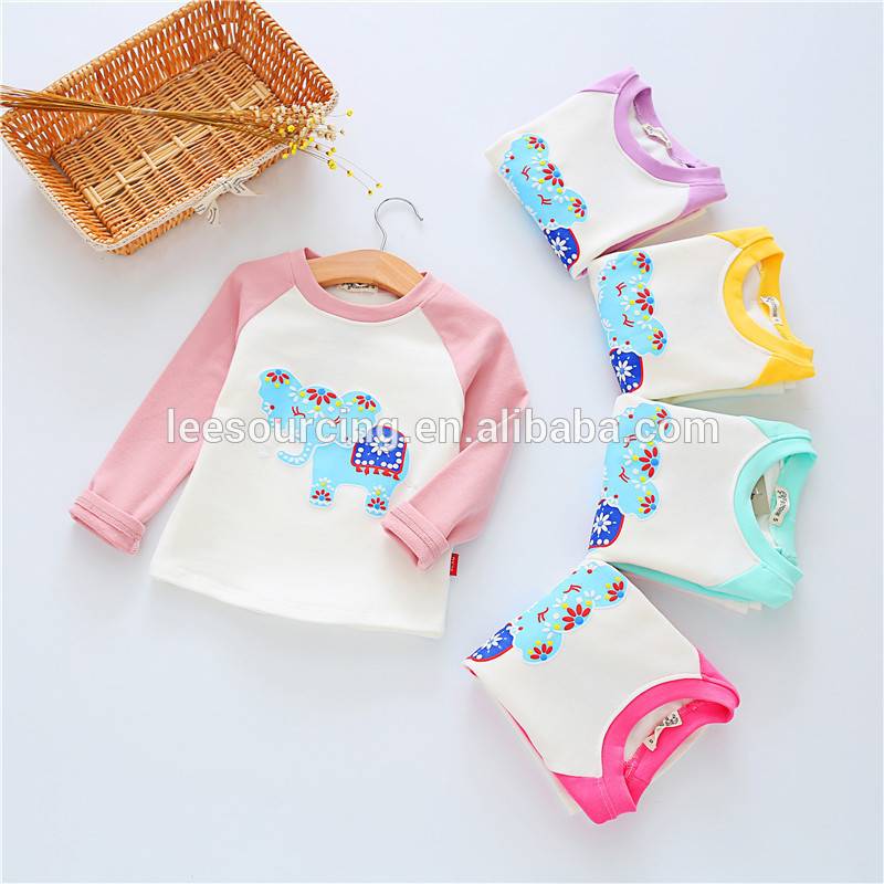 Chinese Professional Baby Girl Underwear - Cotton Sweatshirt Kids Sound Activated T shirts Baby Raglan Tee Shirt Girl Raglan Sleeve Tee – LeeSourcing
