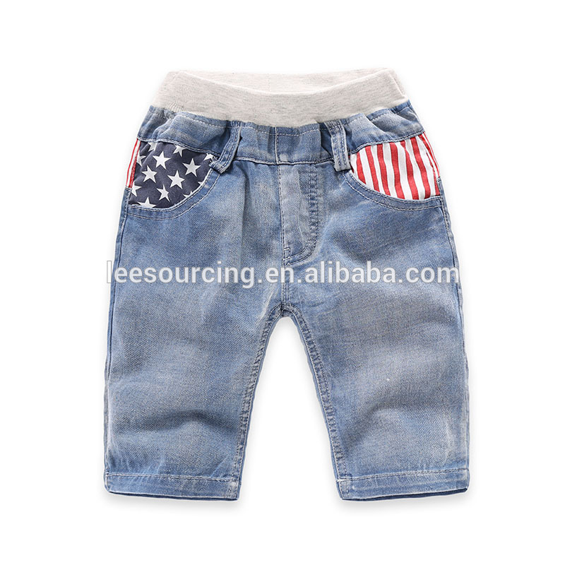 Wholesale boys clothes baby denim children kids jean shorts boys denim shorts