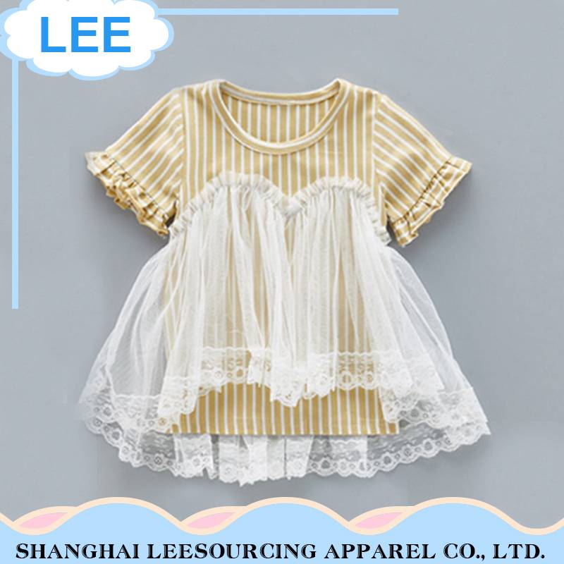 2017 Estil de la moda de la Xina vestit dels nens del vestit de l'estiu de la Nena