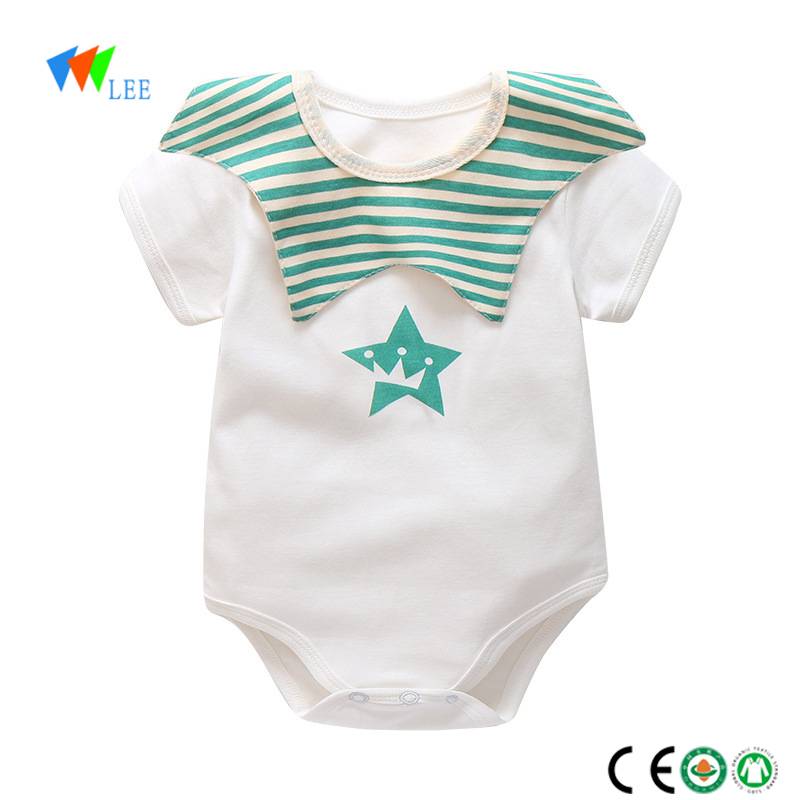 wholesale summer New fashions cotton short-sleeved beautiful baby clothing romper