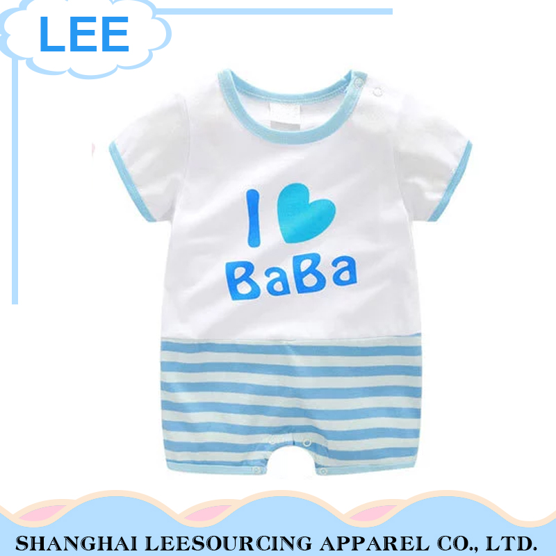 Hot selling cute newborn baby clothes organic cotton baby rompers
