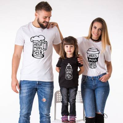 baby cotton t shirt parent-child clothing family matching outfits