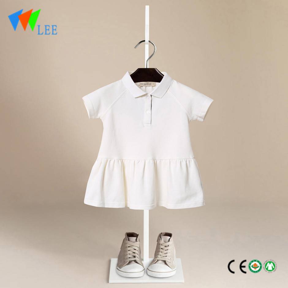 Manufacturing Companies for Baby Boy Short - 100% cotton summer girl fancy dress kids sleeveless lapel fancy – LeeSourcing