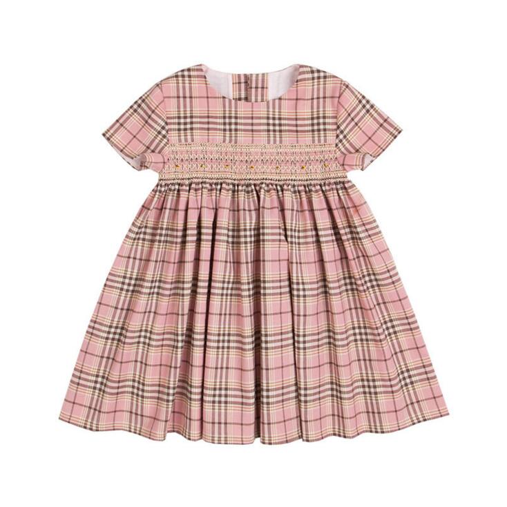 OEM Nueva Moda para niños Ropa de los niños de la tela escocesa del vestido