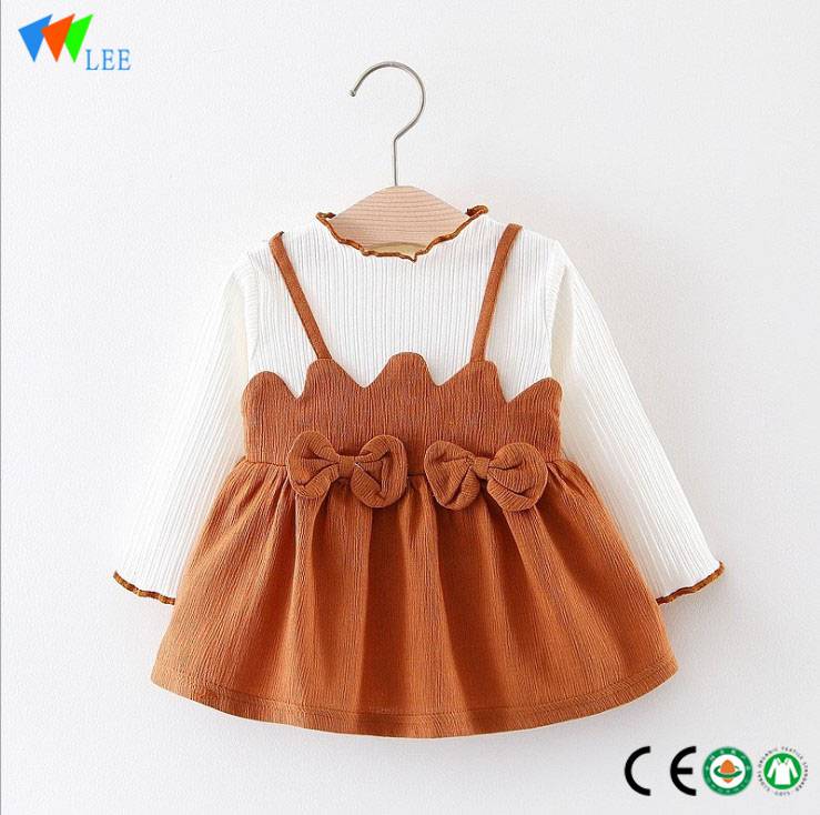 2018 hot sale wholesale one piece beautiful cotton baby dress