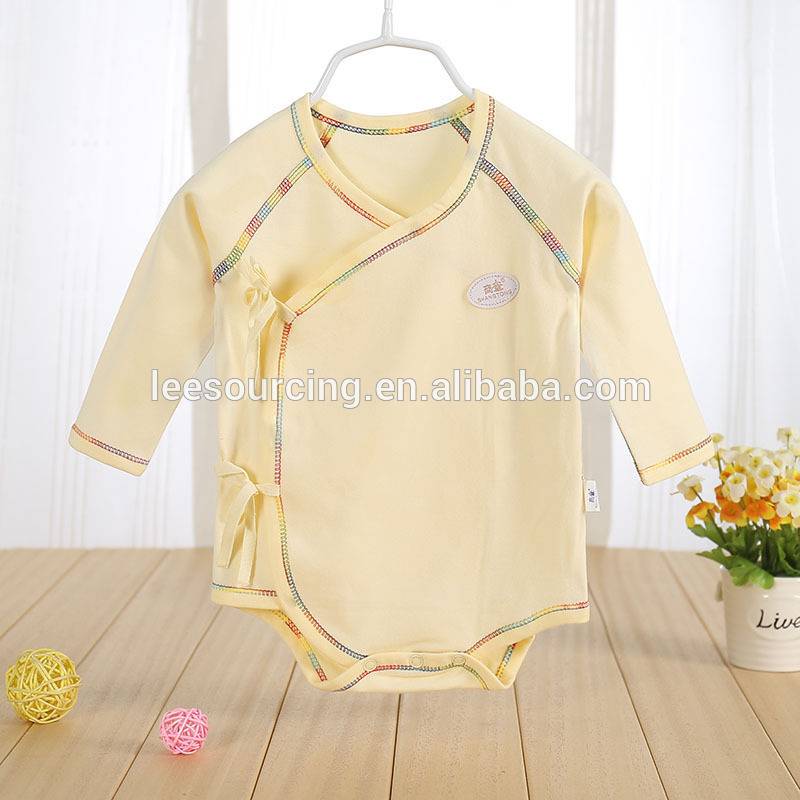 Wholesale long sleeve organic baby onesie infant soft cotton romper manufacture