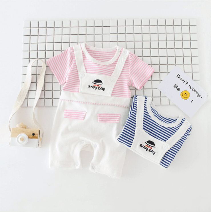 Pasgebore baba Kort Summer hoes Cotton Playsuit Baby