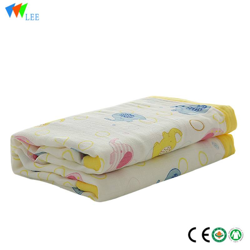 latest new design and fashionable style wholesale high quality soft baby bamboo fiber muslin  blanket