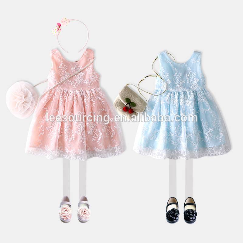 Baby girl party dress lace baby embroidery dress