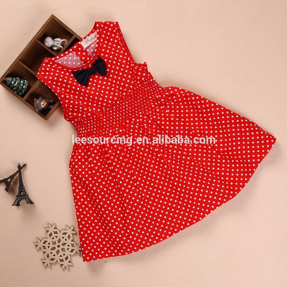 Factory made hot-sale Latest Jeans Tops Girls - Summer fancy red latest party wear dresses for girls – LeeSourcing