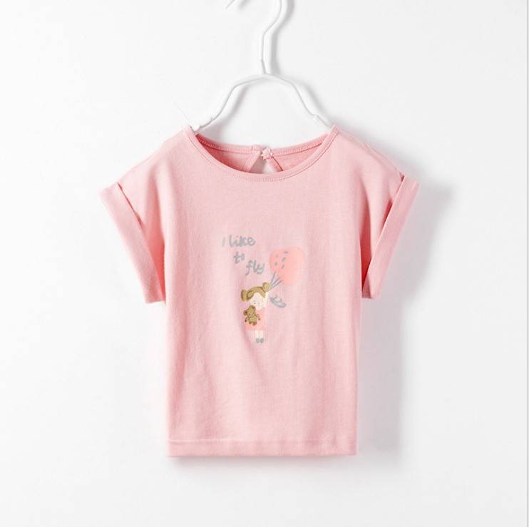 children girl new pattern custom printing short sleeve t-shirts