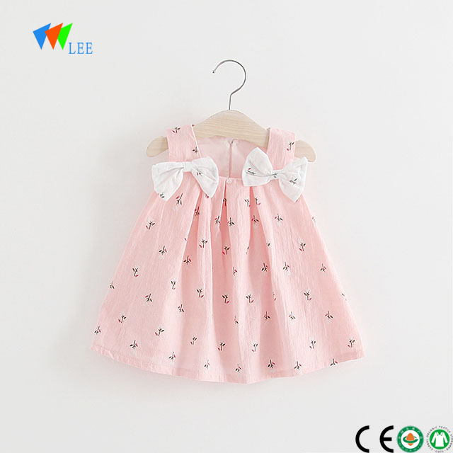 factory customized Women Zipper Shiny Pants - little queen flower party summer cotton dress for baby girl – LeeSourcing