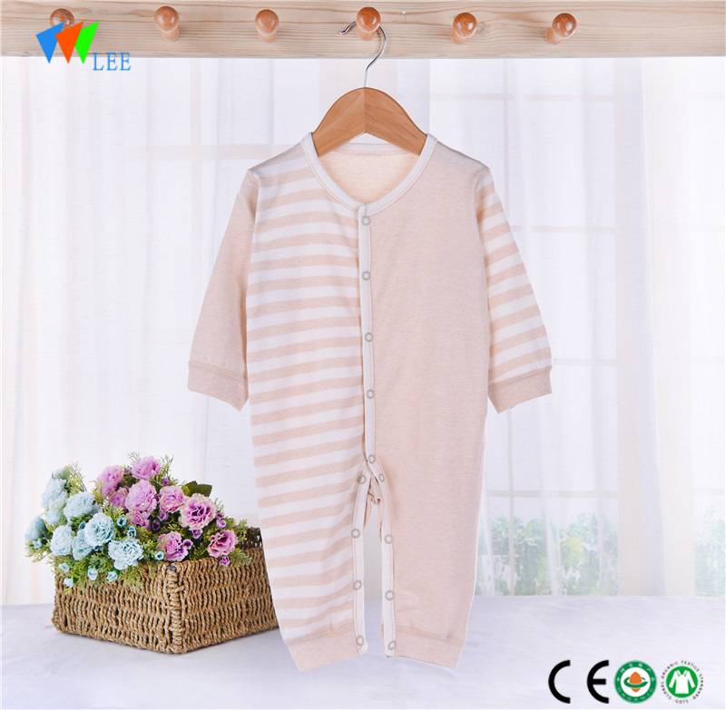 hot sale Top quality eco friendly soft baby clothes romper organic cotton baby romper