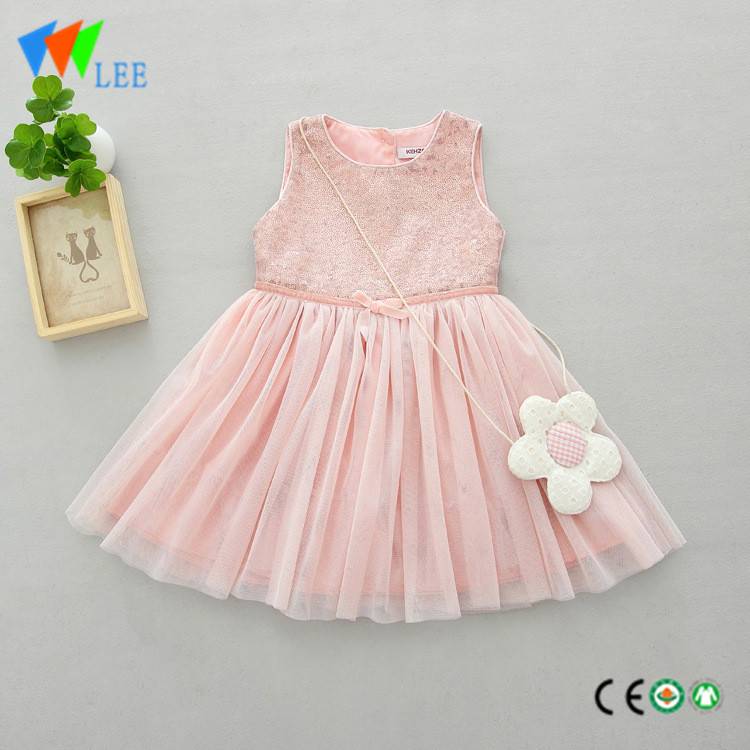 Cheapest Factory Custom Trousers - girl child party princess ruffle dress flower pocket gift – LeeSourcing