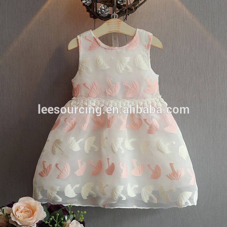 Modern Summer Lace Baby Girl Birthday Vest Dress
