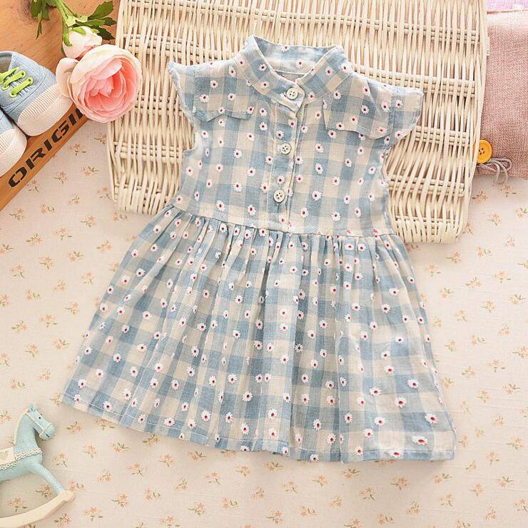 100% cotton girl clothing tutu baby flower fancy dress