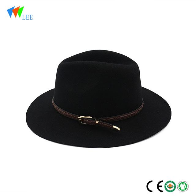 Factory Price For Short Sleeve Tops - fashion and wild plain brim UK jazz cap – LeeSourcing