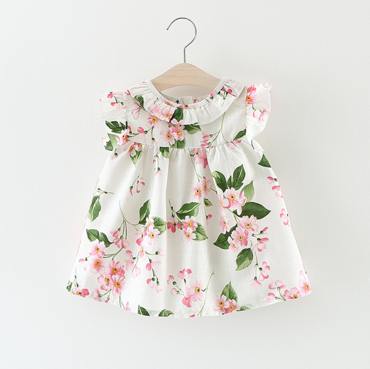 Buy AMIRTHA FASHION Baby Girls Nylon Self Design Frock Dress (1-2 Years)  White at Amazon.in