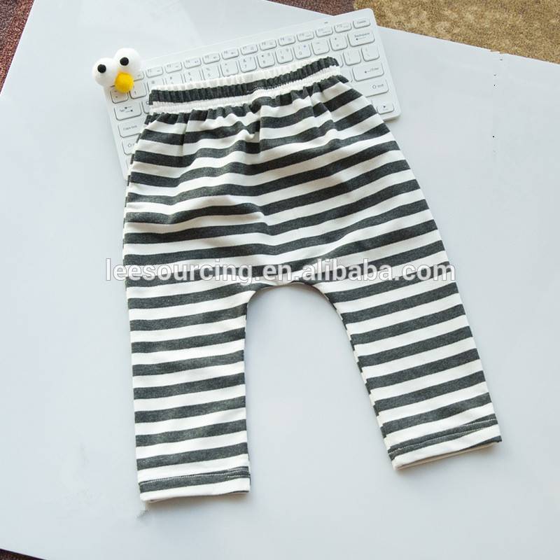 Бели и черни ивици Панталони с високо качество на новородено бебе шалвари детски панталони детски гамаши едро