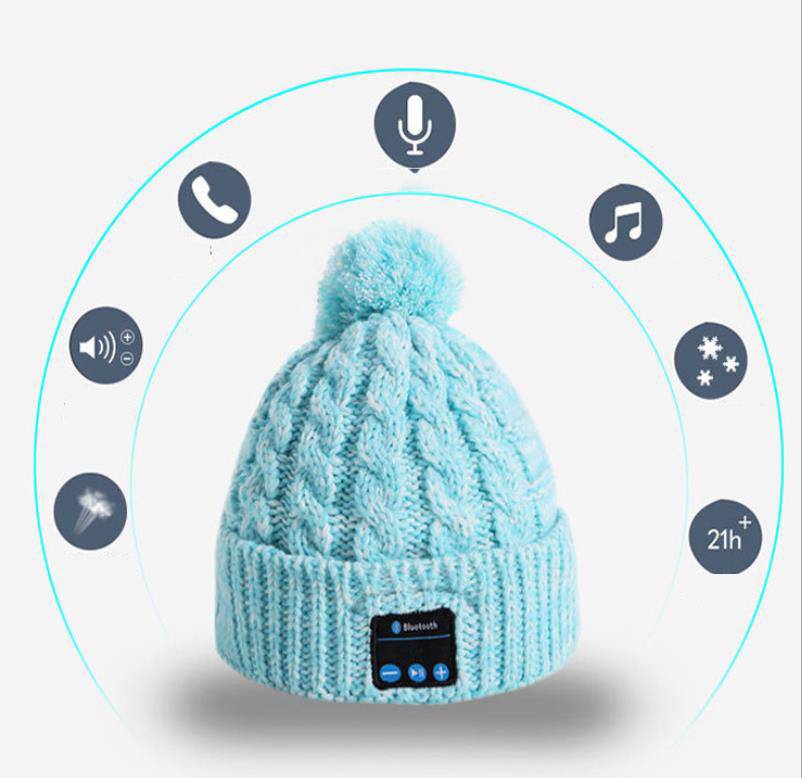 2018 High quality  bluetooth beanie music hat with headphones