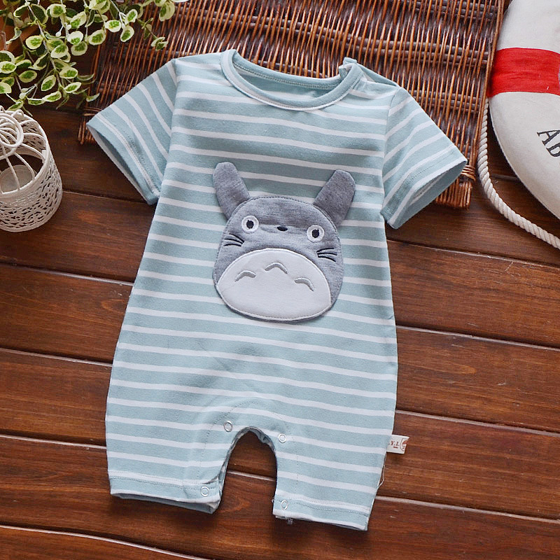 Factory price newborn toddler clothes short sleeve stripe baby pilot romper