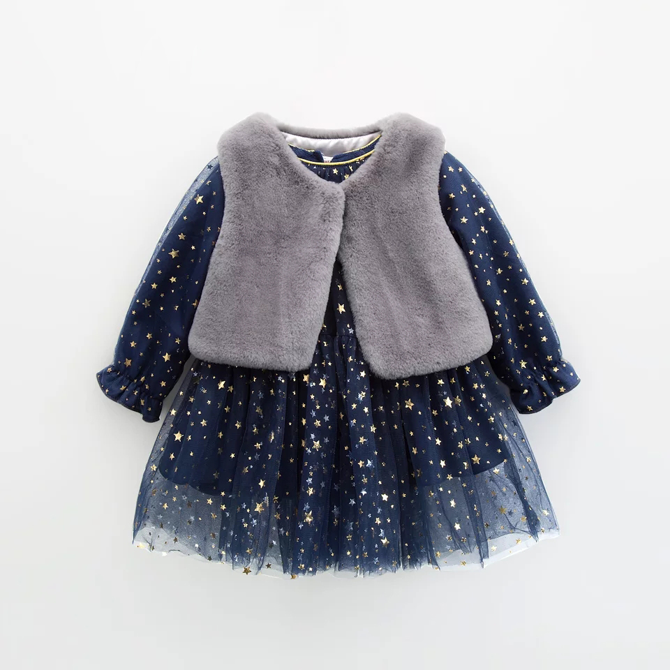 Casual barn klær baby klær til jenter Frocks Design Barn Lace Dress