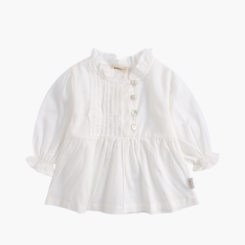Custom Design Cotton Boutique kids tops lace baby girl princess shirt