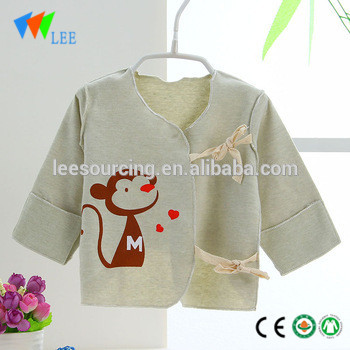 long sleeve baby organic cotton baby clothing kids tops infant clothes wholesale