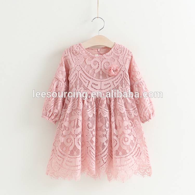 Chinese wholesale Apparel Paper Box - Spring sweet style long sleeve lace kids dress – LeeSourcing