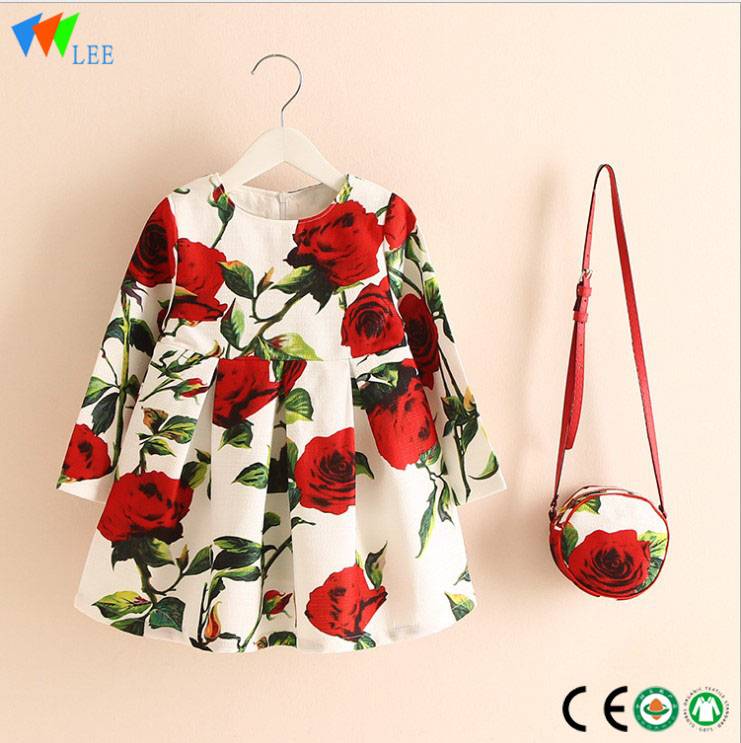 Popular fashionable high qualitybaby girl dress clothes