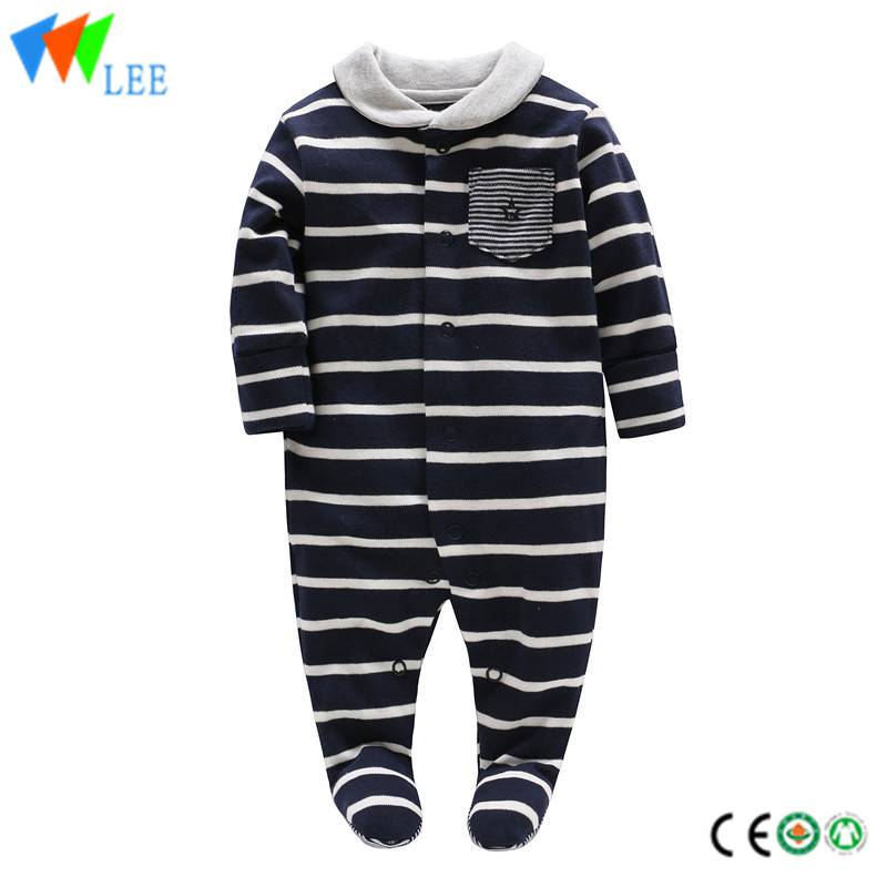 Wholesale body sleep wear baby stripe pajamas