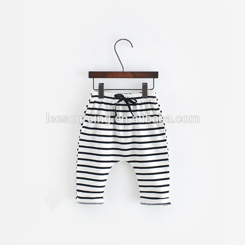 Baby pants stripe casual 100% cotton for spring boy trousers