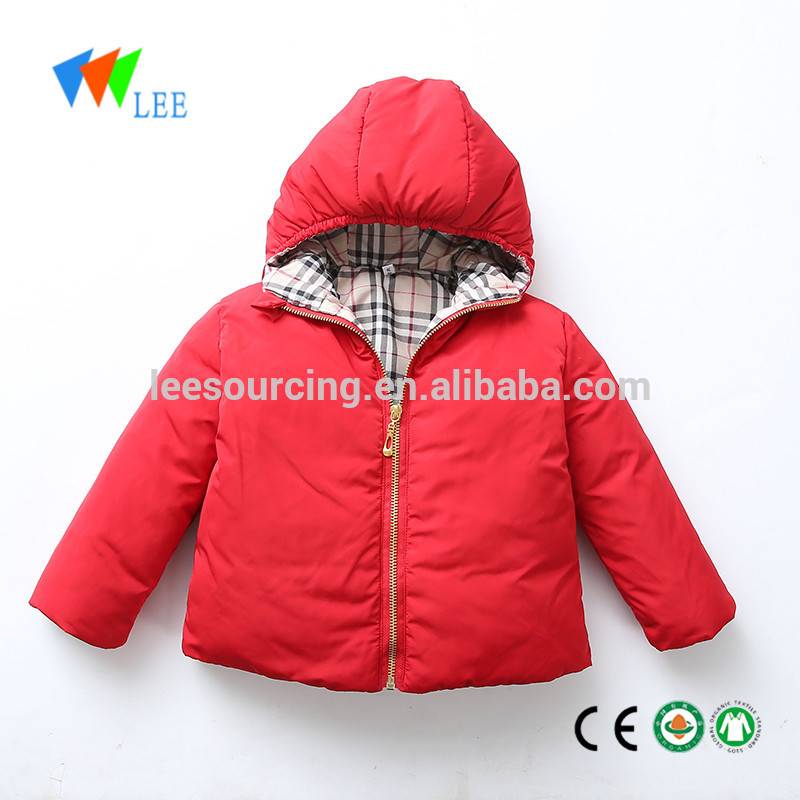infant cotton padding puffy coats with hood long sleeve zip up outfit coat