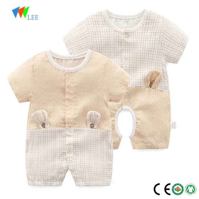 wholesale high quality short sleeve cotton baby romper