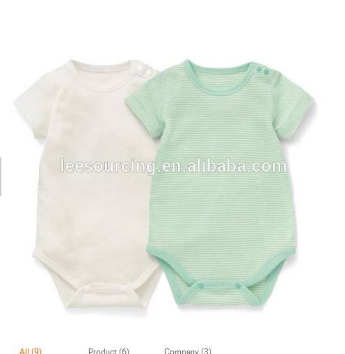 wholesale hot sale stripe baby clothes romper long-sleeved soft organic cotton baby romper