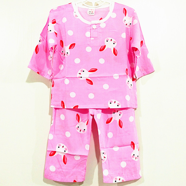 Factory Price Boys Short Sleeve Hoodies - Wholesale baby girl short sleeve cotton kids girl pajamas – LeeSourcing