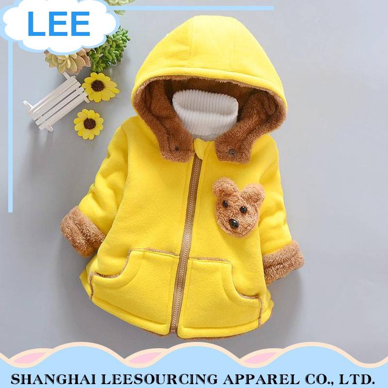 Professional Outwear Printed Yellow Spring Newborn Child Coats