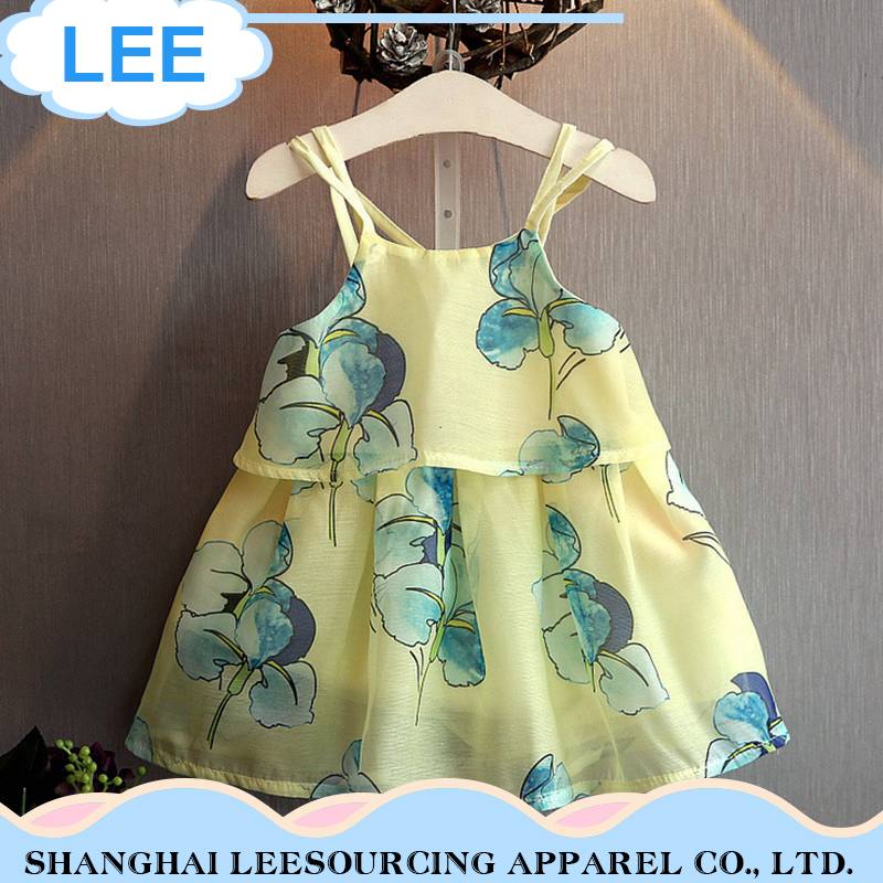 2017 Hot sale new design lovely gown kids party wear dress