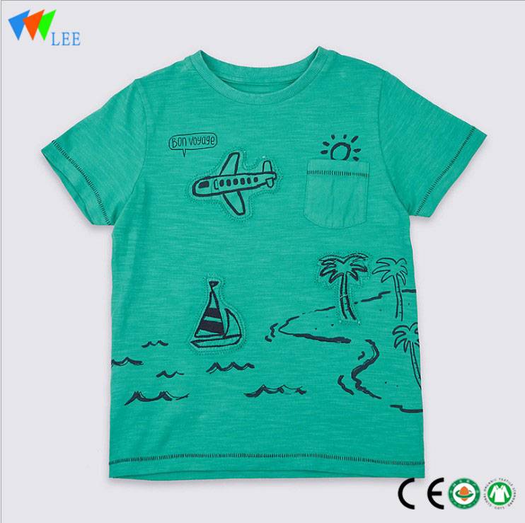 Hot Selling for Child Suit - New design kids 100% organic cotton baby boy cartoon T-Shirt – LeeSourcing