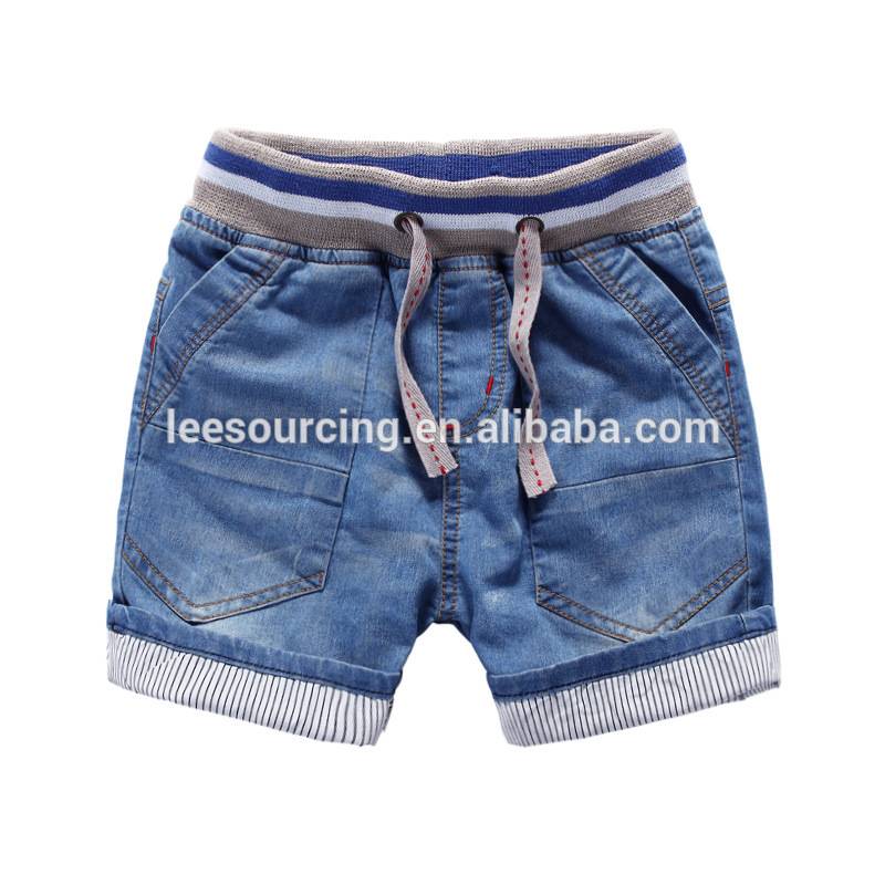 Wholesale summer new style soft short jeans casual pants for boys kids children jeans trousers