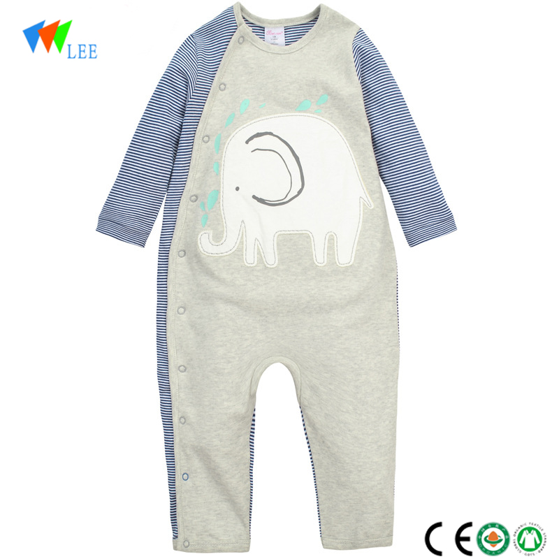 wholesale new style baby clothes cotton onesie with prints animal baby romper